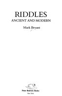 Riddles__ancient_and_modern___Mark_Bryant